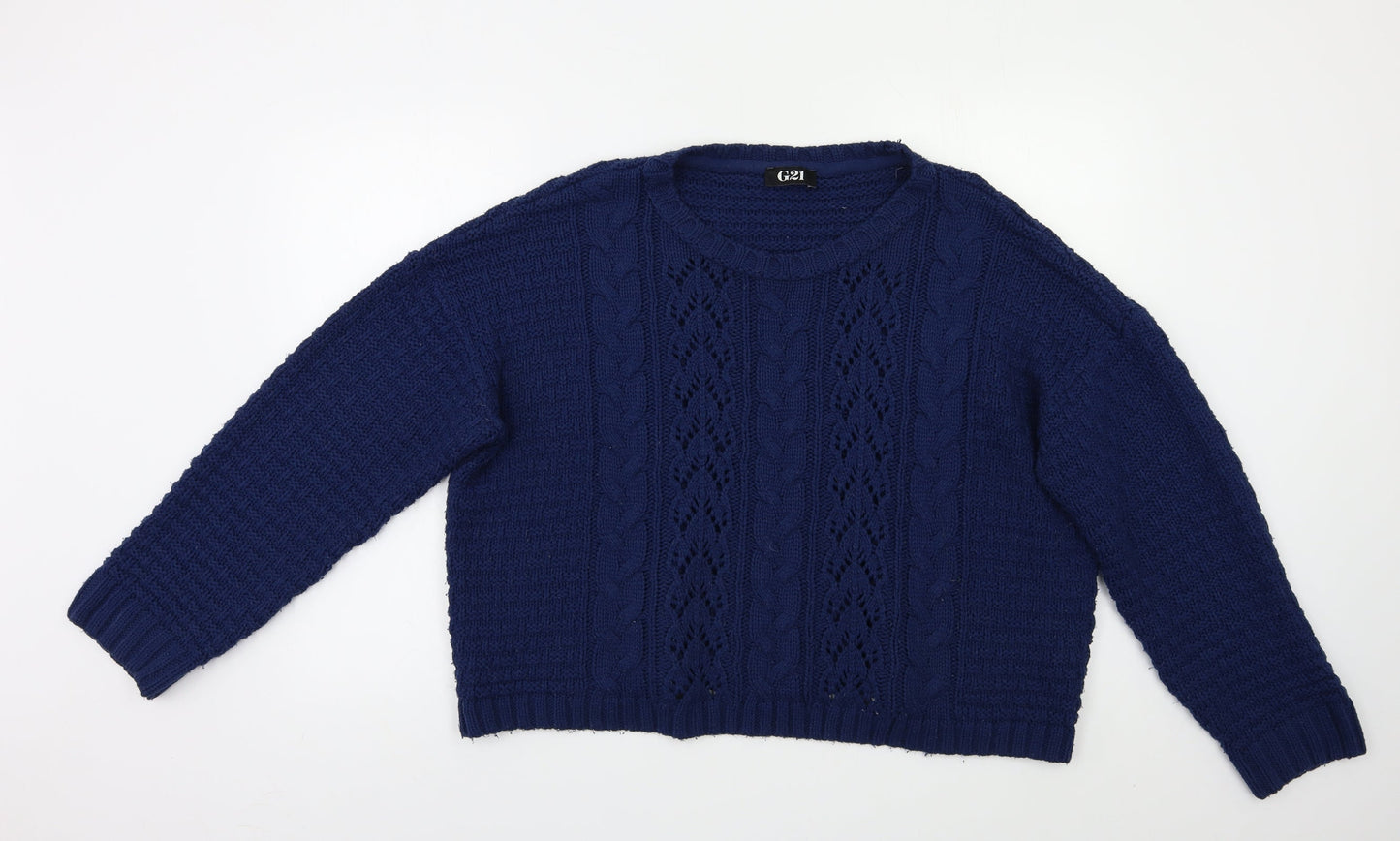 G21 Womens Blue   Pullover Jumper Size 18