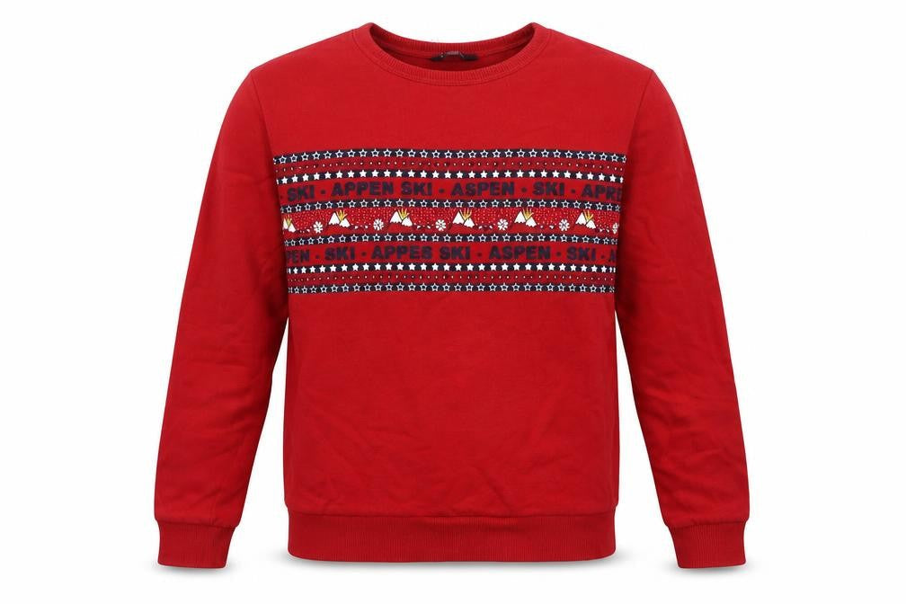 M&Co Girls Red   Pullover Sweatshirt Size 11 Years