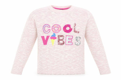 George Girls Pink   Pullover Jumper Size 12 Years  - Sequin detail