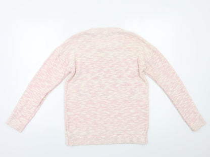 George Girls Pink   Pullover Jumper Size 12 Years  - Sequin detail