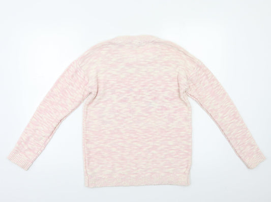 George Girls Pink   Pullover Jumper Size 12 Years  - Sequin detail