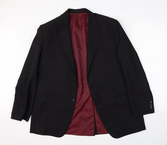 Syed Bawkher & Co Mens Black   Jacket Suit Jacket Size 38