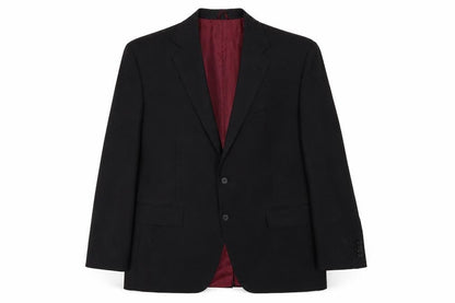 Syed Bawkher & Co Mens Black   Jacket Suit Jacket Size 38