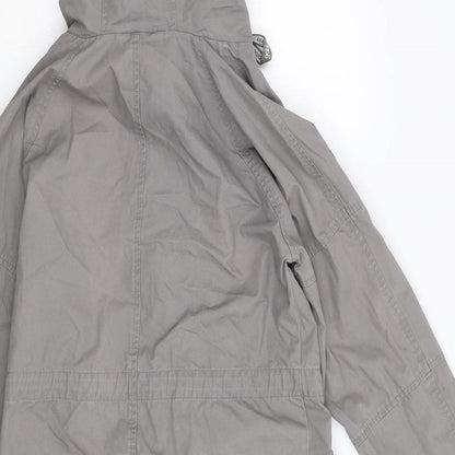 Womens UK Size M Golddigga Grey Overcoat