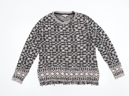 Womens UK Size 14 M&Co Black Pullover Jumper