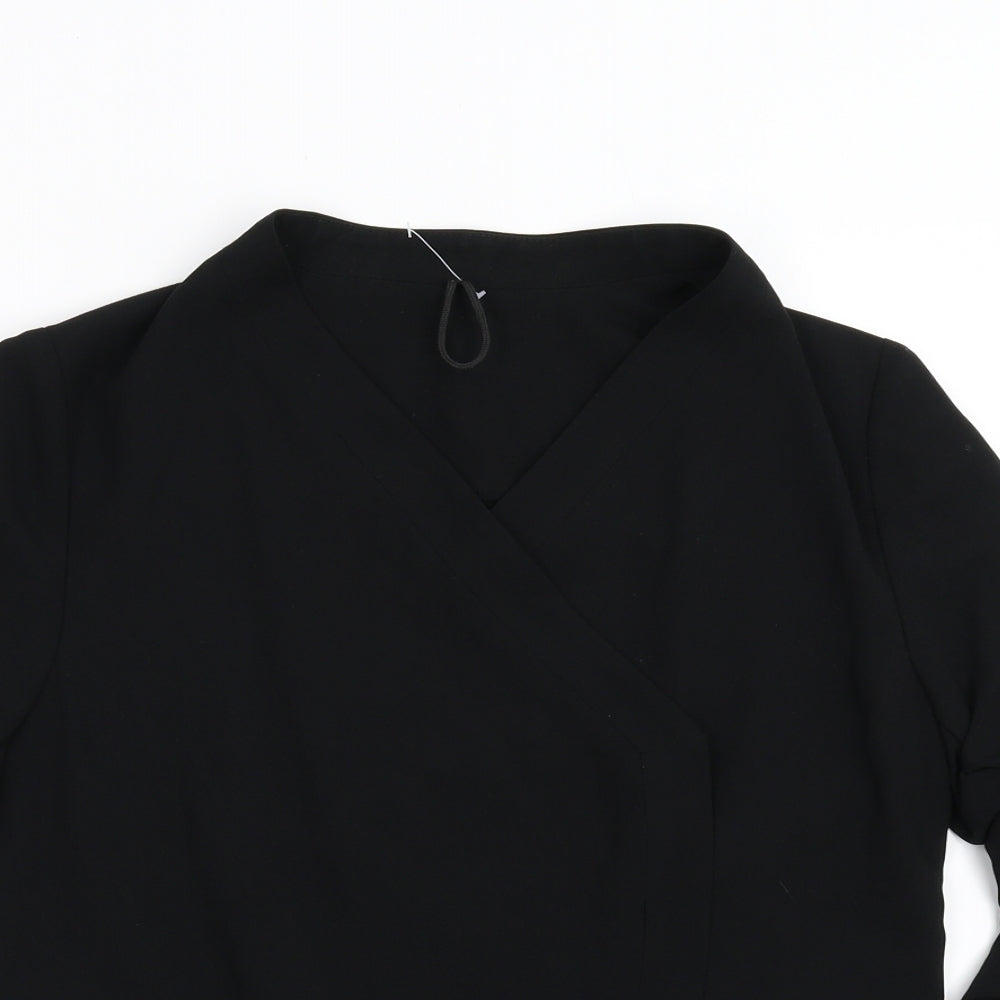 Womens UK Size S Preworn Regular Black Suit Jacket