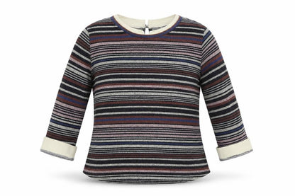 Faith And Joy Womens Multicoloured Striped  Pullover Jumper Size XL