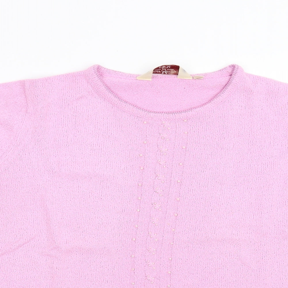EWM Womens Pink   Pullover Jumper Size M