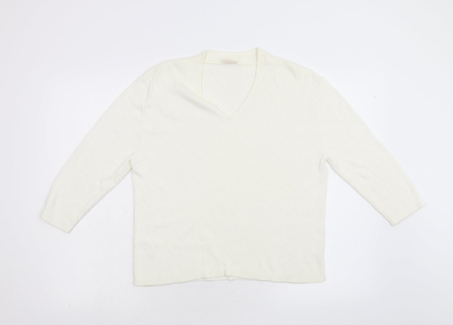 Womens UK Size L Country Casuals Ivory Pullover Jumper