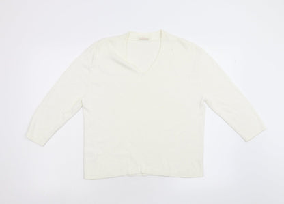Womens UK Size L Country Casuals Ivory Pullover Jumper