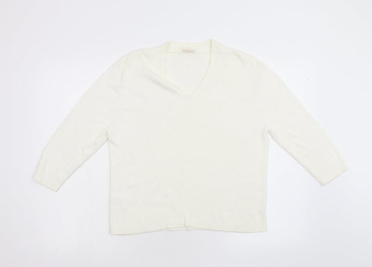 Country Casuals Womens Ivory   Pullover Jumper Size L