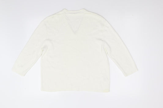 Country Casuals Womens Ivory   Pullover Jumper Size L