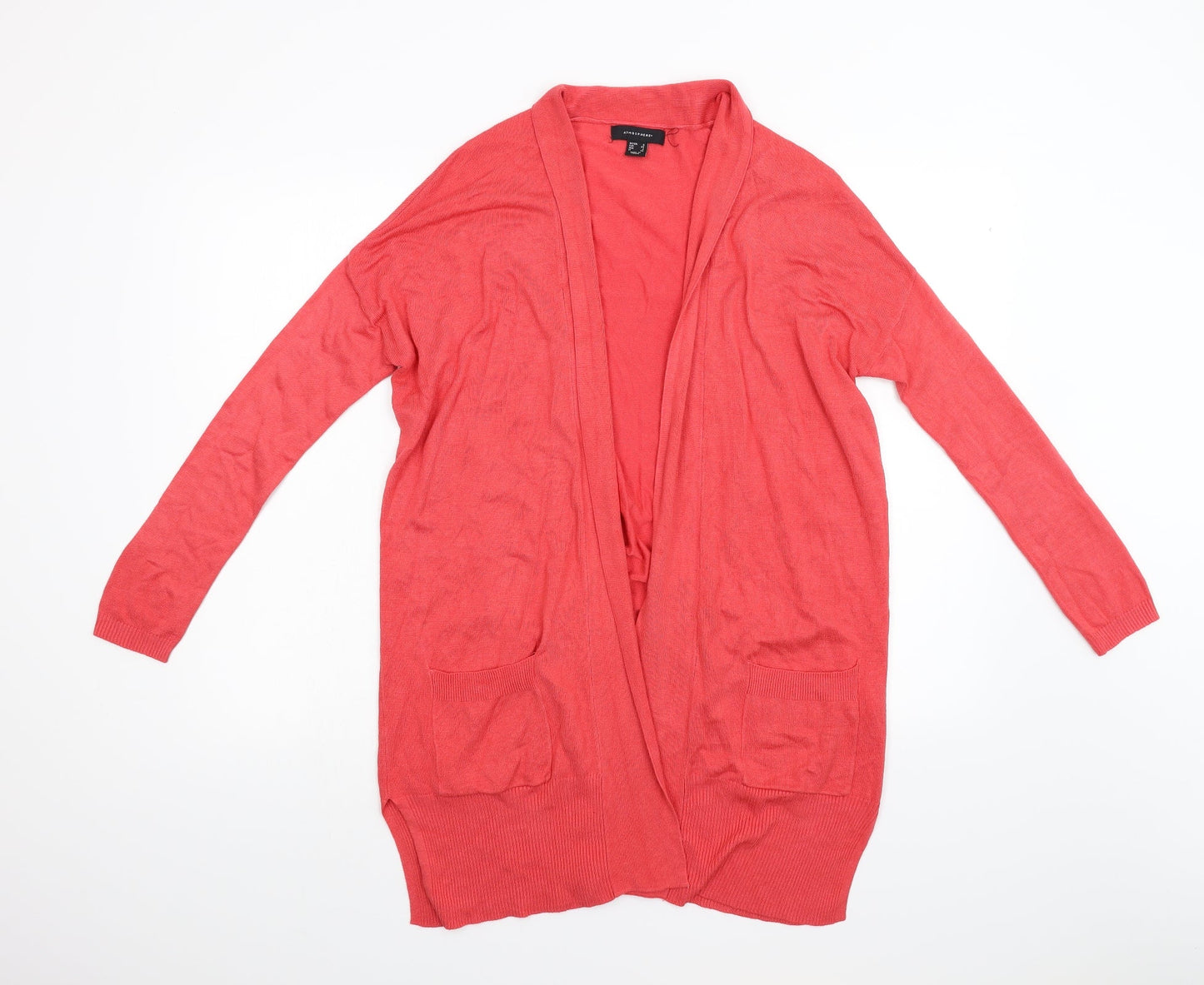 Primark Womens Orange  Knit Cardigan Jumper Size 6