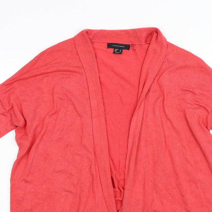 Primark Womens Orange  Knit Cardigan Jumper Size 6