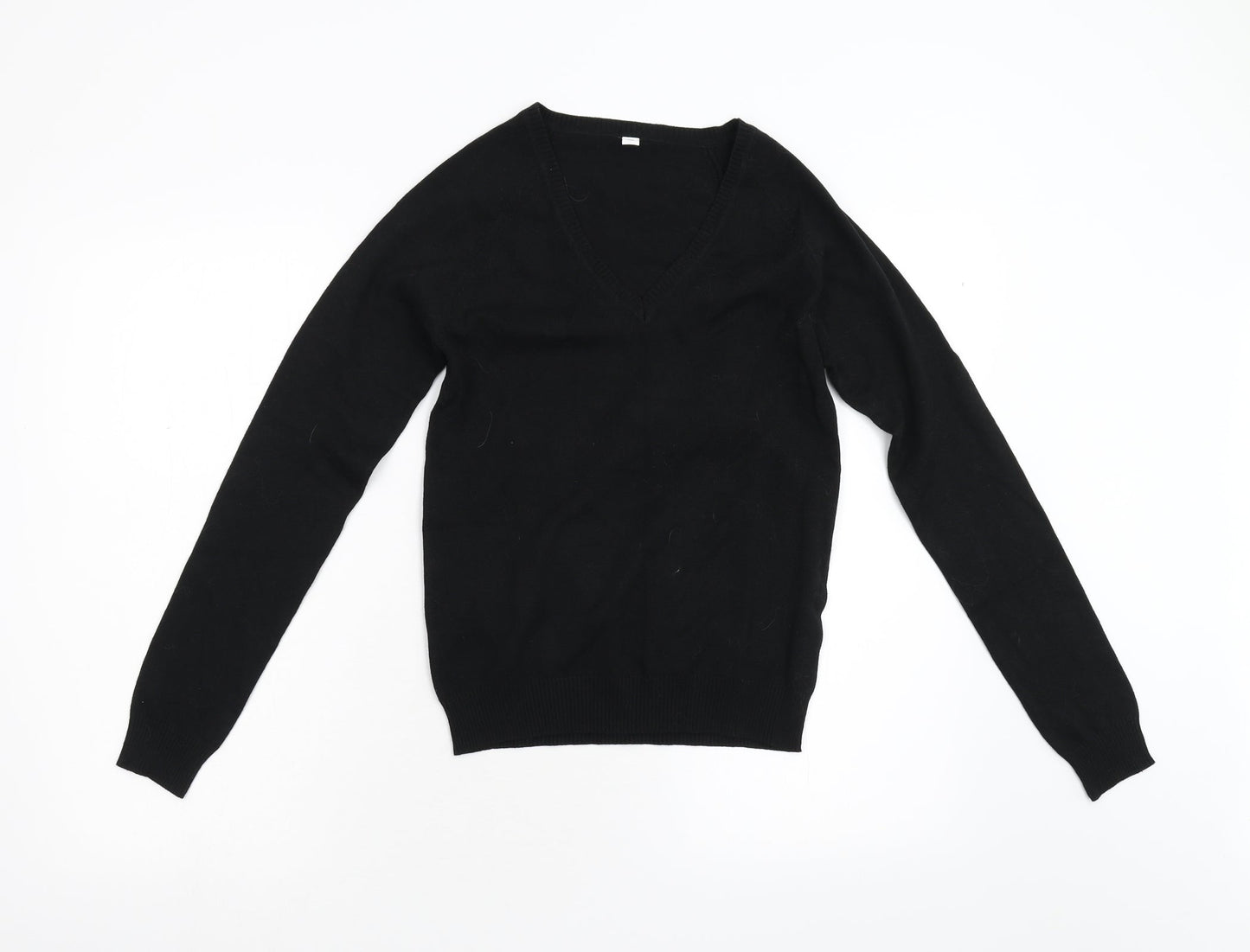 Womens UK Size M Preworn Black Pullover Jumper