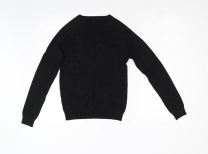 Womens UK Size M Preworn Black Pullover Jumper