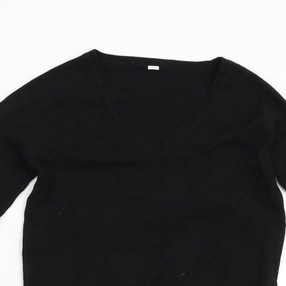 Womens UK Size M Preworn Black Pullover Jumper