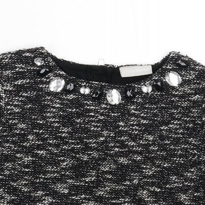 Matalan Girls Grey   Pullover Jumper Size 6 Years