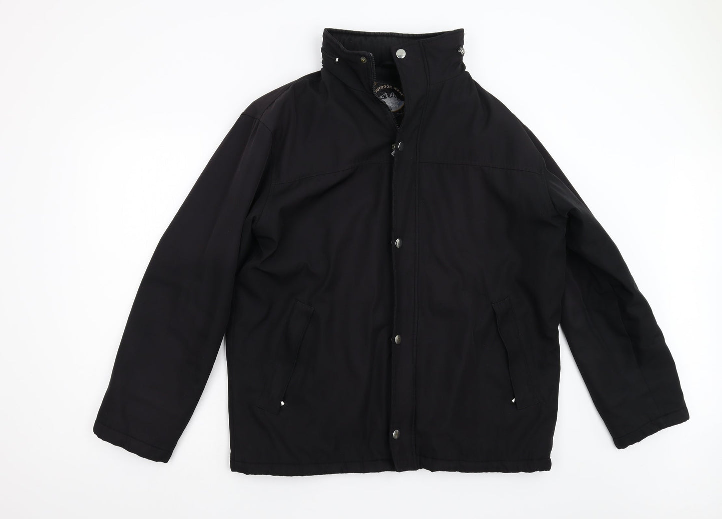 Mens UK Size M Outdoor View Black Jacket