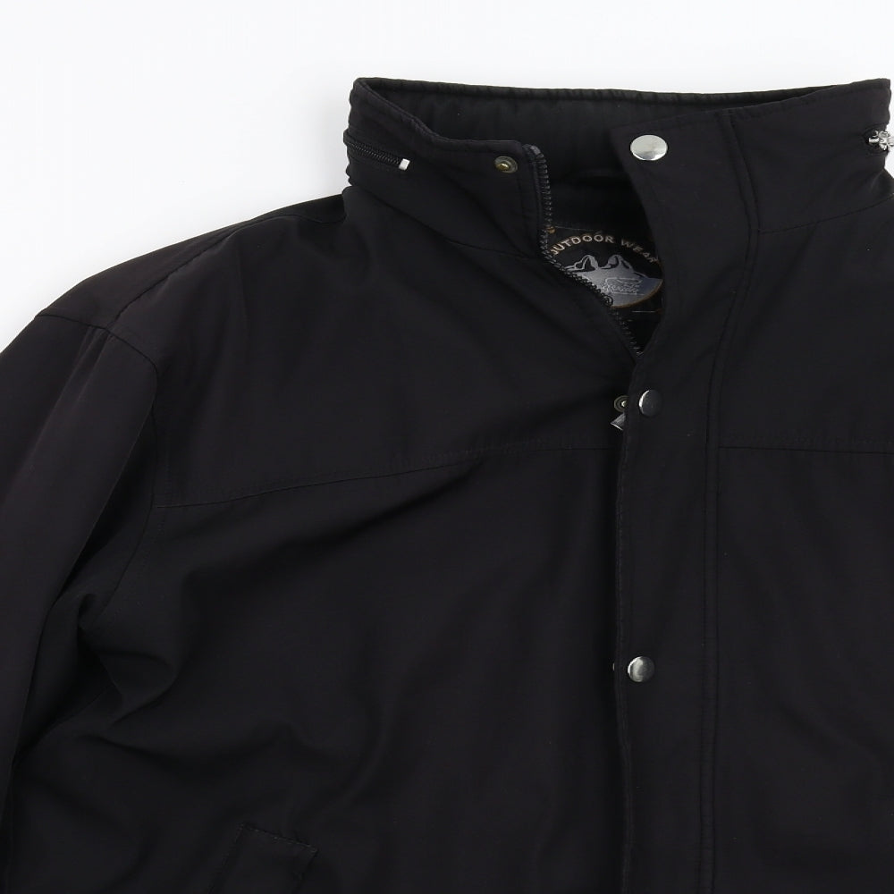 Mens UK Size M Outdoor View Black Jacket