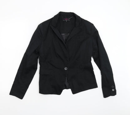 New Look Womens Black   Jacket Blazer Size 14