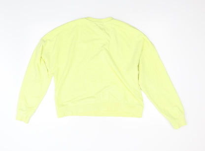 New Look Womens Yellow   Pullover Sweatshirt Size M