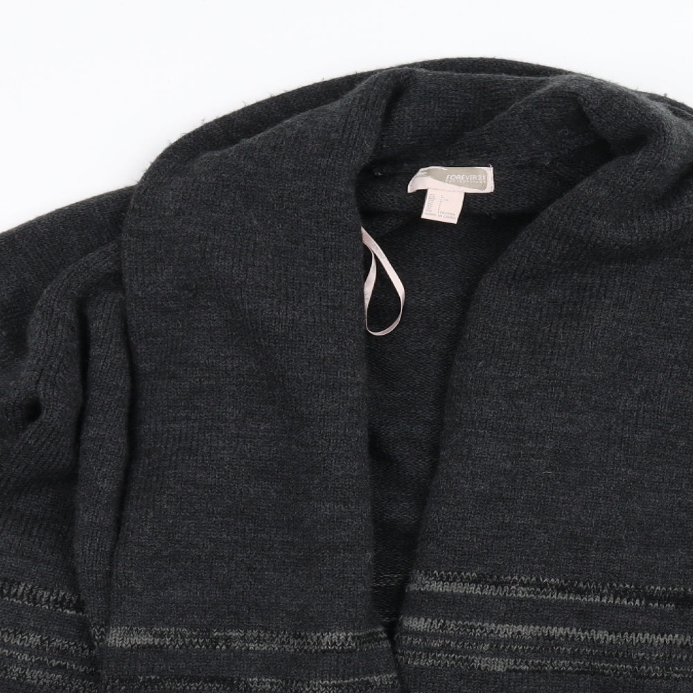 FOREVER 21 Womens Grey   Cardigan Jumper Size L