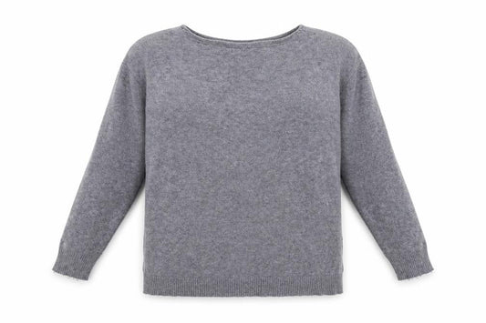 Womens UK Size L Preworn Grey Pullover Jumper