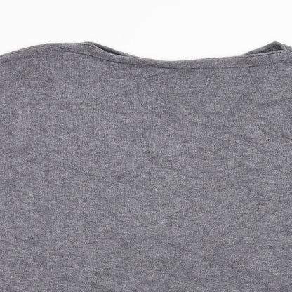 Womens UK Size L Preworn Grey Pullover Jumper