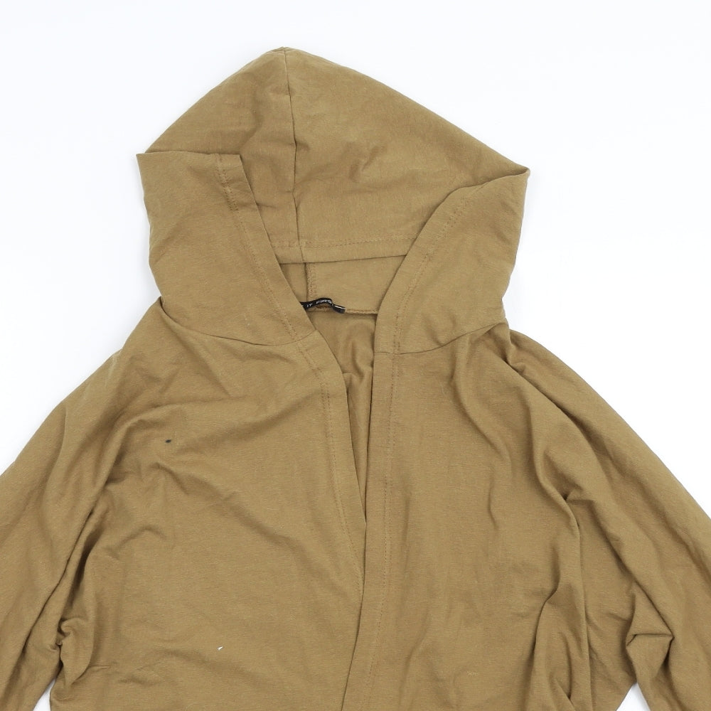 I SAW IT FIRST Womens Brown   Cardigan Hoodie Size XS