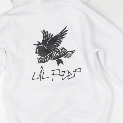 Cry Baby Womens White   Pullover Hoodie Size 2XS