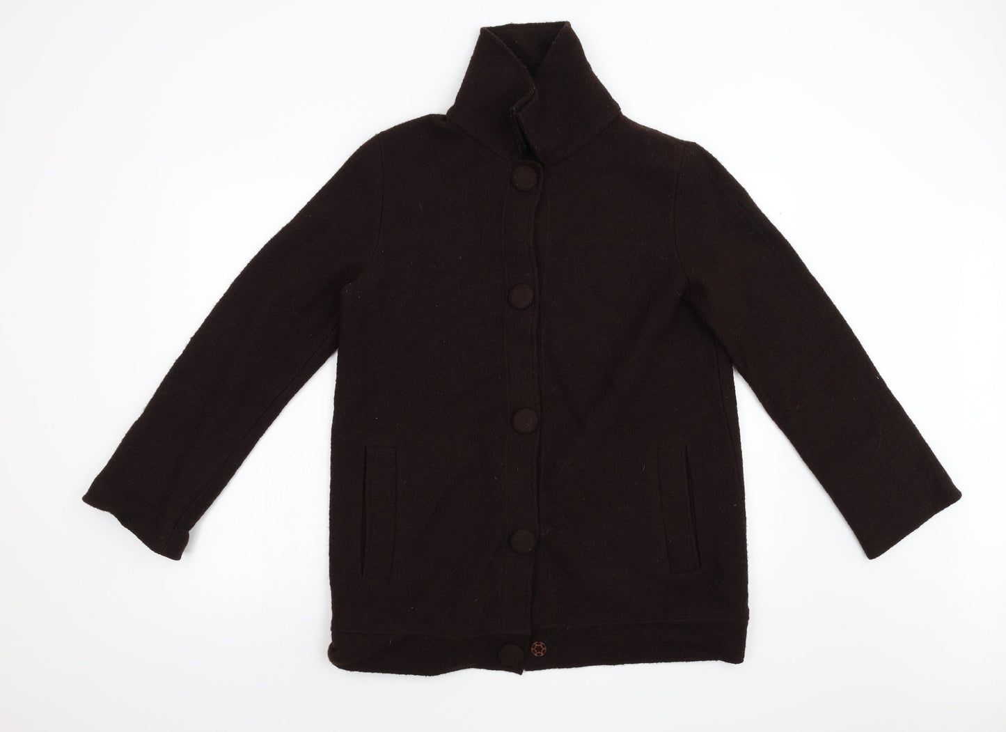 Womens UK Size L Zara Brown Overcoat