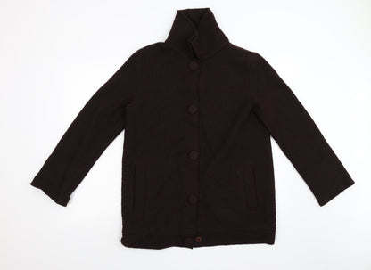Womens UK Size L Zara Brown Overcoat