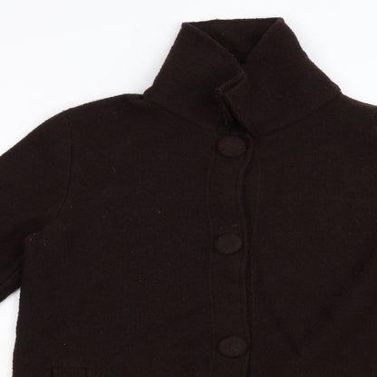 Womens UK Size L Zara Brown Overcoat