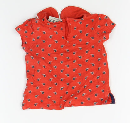 NEXT Girls Red   Basic Blouse Size 3-6 Months