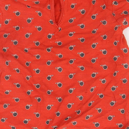 NEXT Girls Red   Basic Blouse Size 3-6 Months