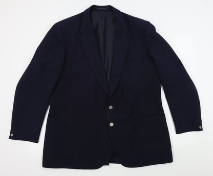Mens UK Size M St Michael Regular Blue Suit Jacket