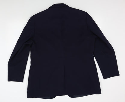 Mens UK Size M St Michael Regular Blue Suit Jacket