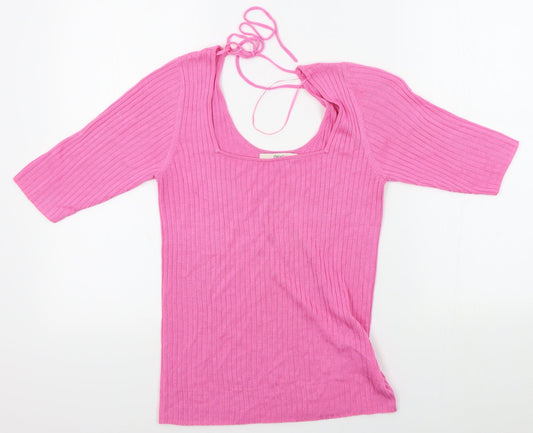 Womens UK Size 12 NEXT Pink Pullover Jumper
