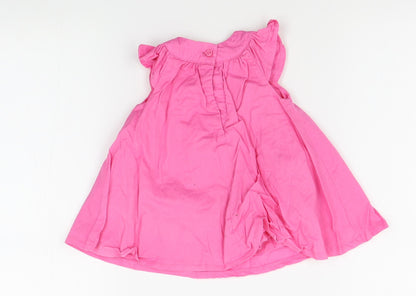 st bernard Girls Pink   A-Line  Size 6-9 Months  - Butterflies