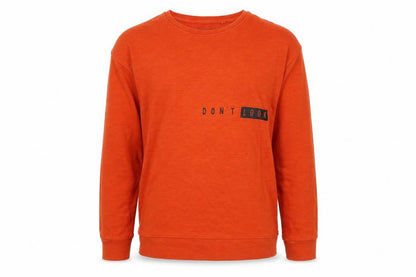 Next Boys Orange   Pullover Jumper Size 10 Years  - don't look back