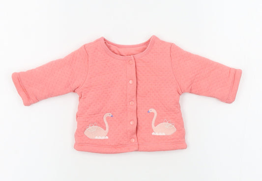Preworn Girls Pink   Jacket  Size 3-6 Months