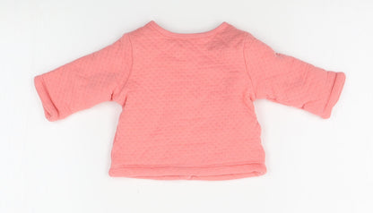 Preworn Girls Pink   Jacket  Size 3-6 Months