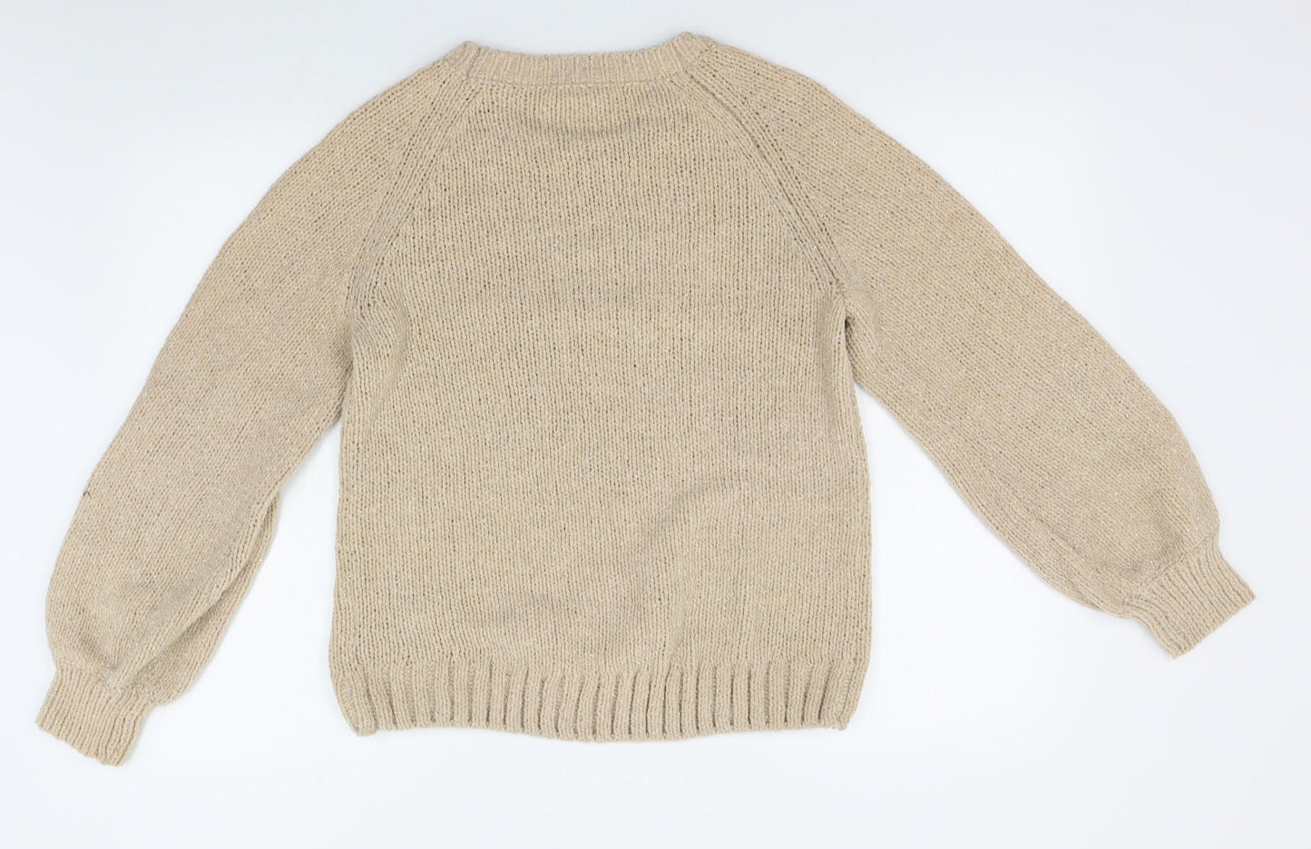 Womens UK Size S H&M Beige Pullover Jumper