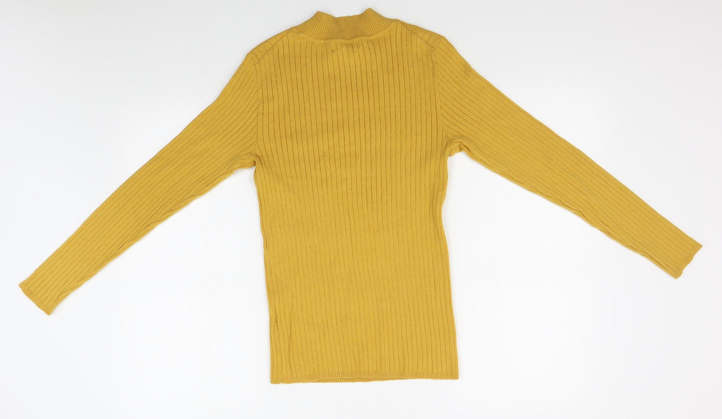 Primark Womens Yellow   Pullover Jumper Size L