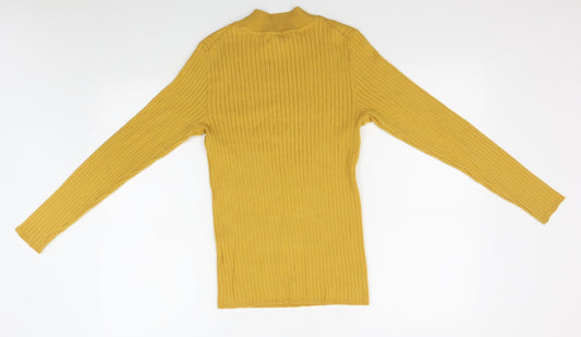 Primark Womens Yellow   Pullover Jumper Size L