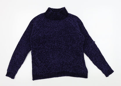 Womens UK Size 12 M&Co Blue Pullover Jumper