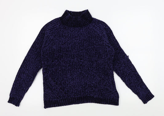 Womens UK Size 12 M&Co Blue Pullover Jumper