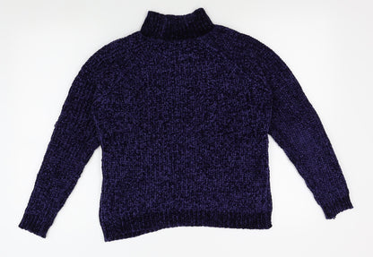 Womens UK Size 12 M&Co Blue Pullover Jumper