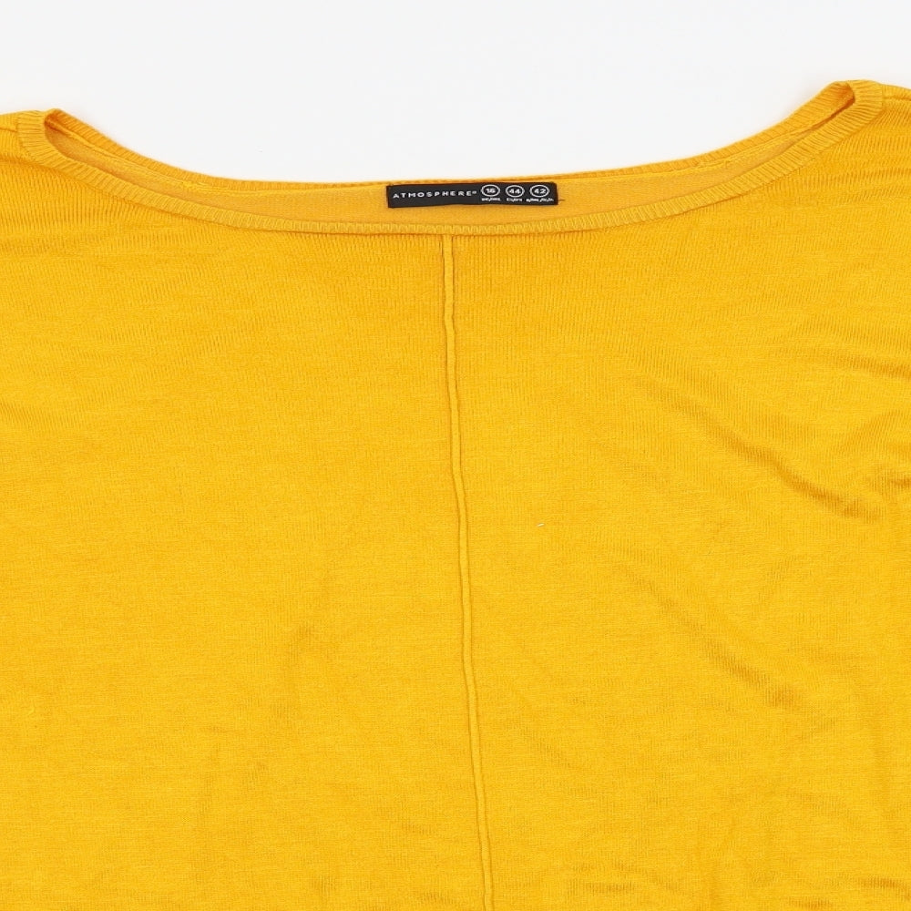 Womens UK Size 16 Atmosphere Orange Pullover Jumper